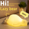 Lazy Bear night lamp with a relax sign