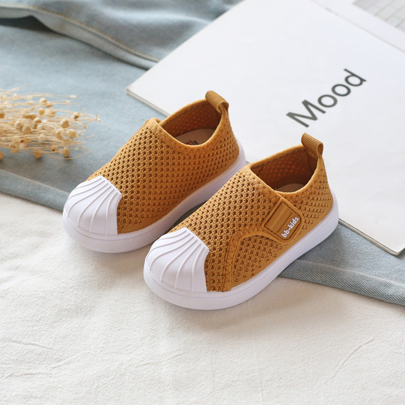 Slip-no-more Toddler Shoes in brown color