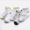 grey/white cotton socks boy version 2