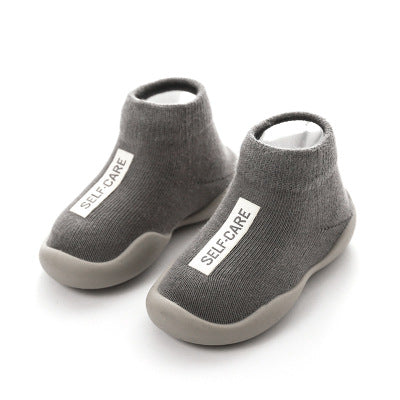 Toddler Anti-Slip Indoor Shoes Self-care model  grey color