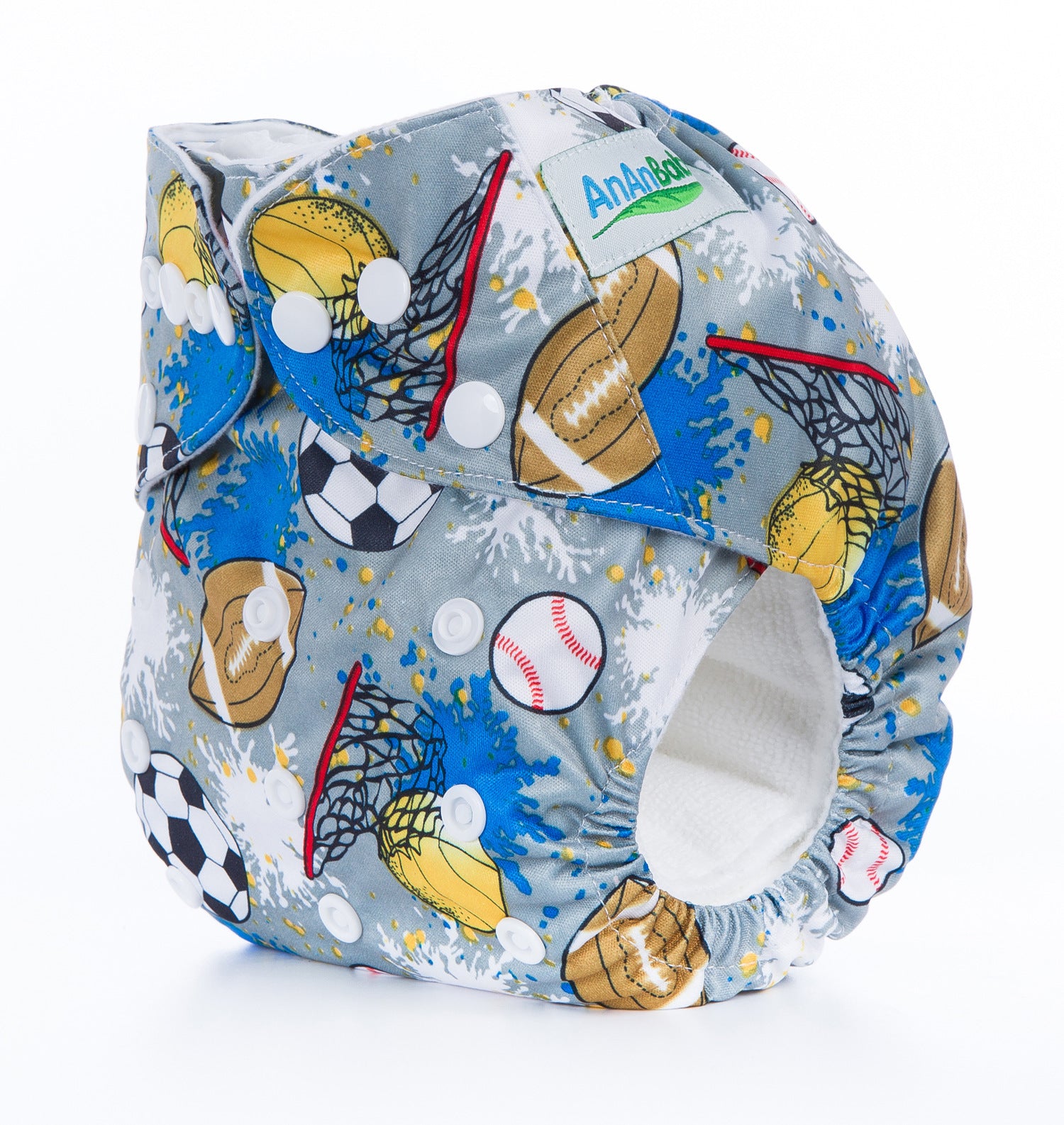 Reusable diaper - Soccer pattern