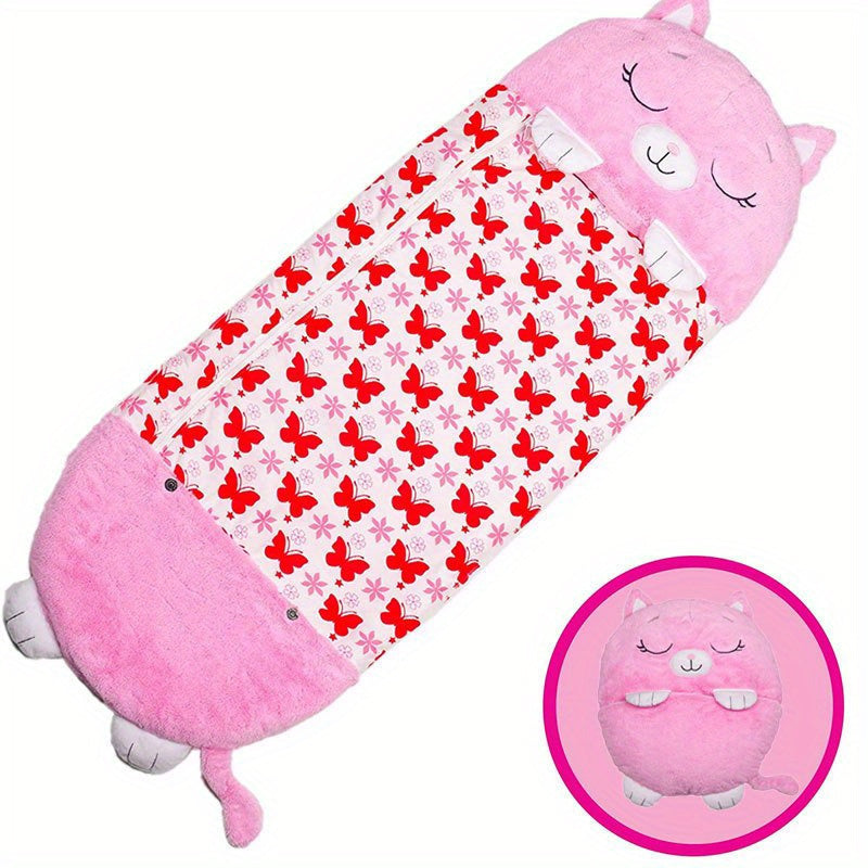 pink cat sleeping bag