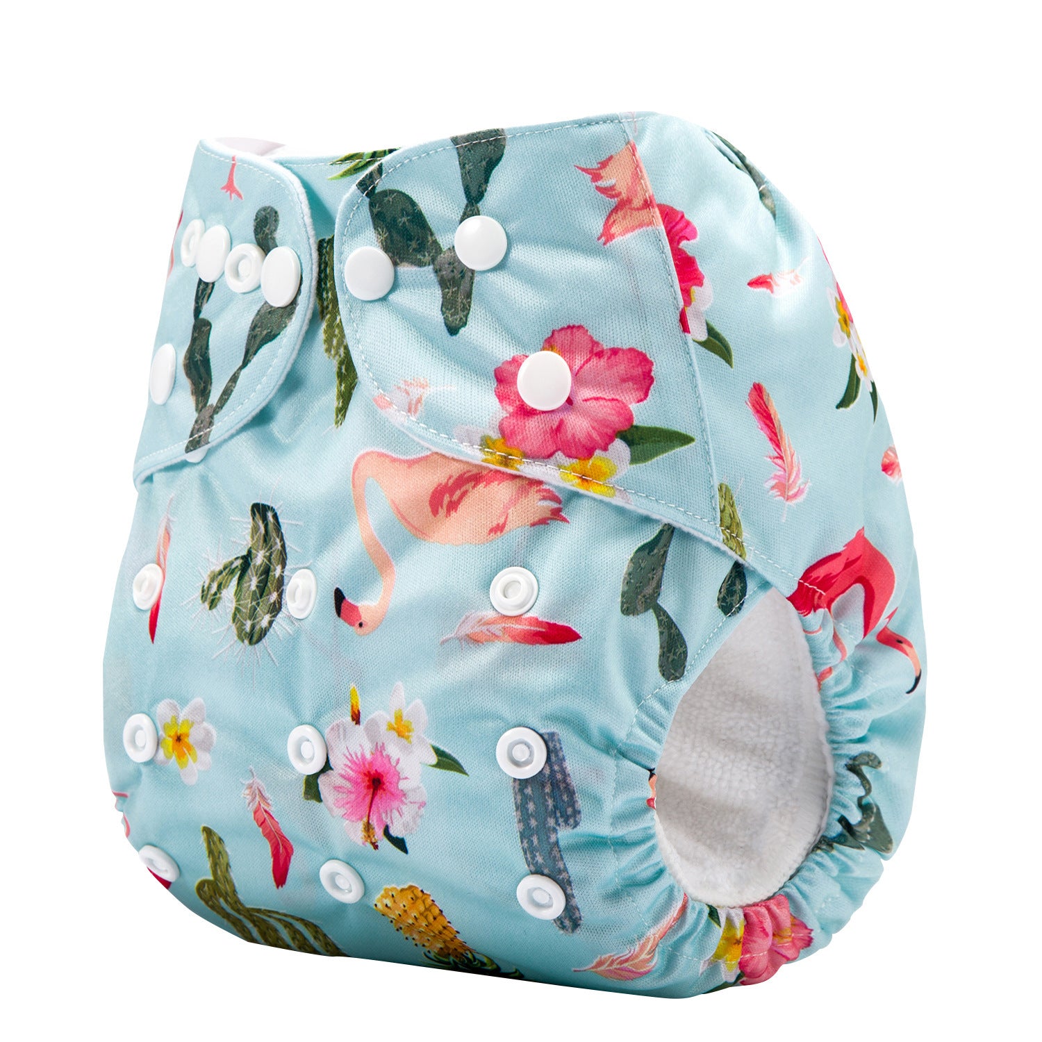 Reusable diaper - Flamingos pattern