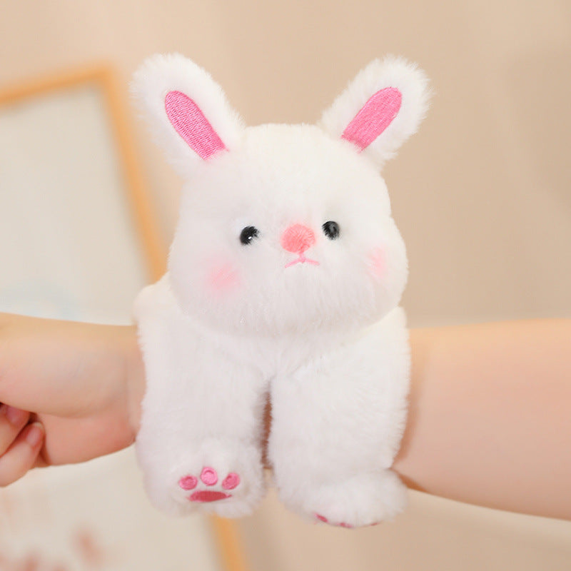 rabbit plush toy on a hand