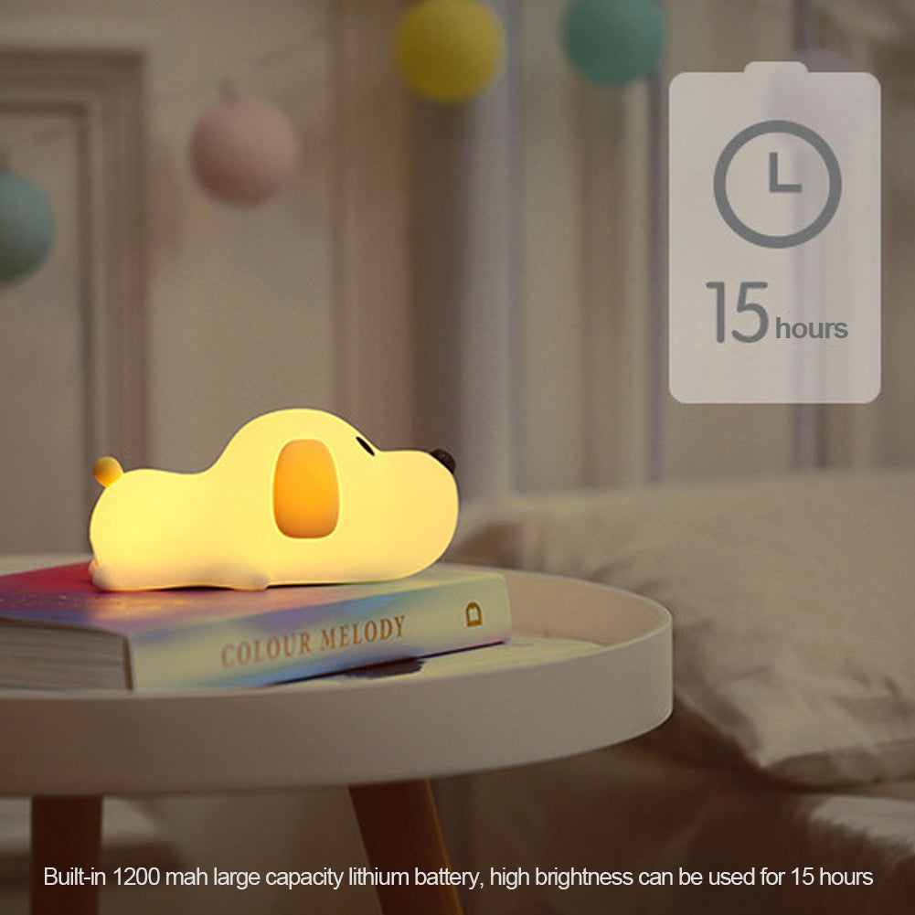 Papa Puppy: Bedtime Night Light on a table