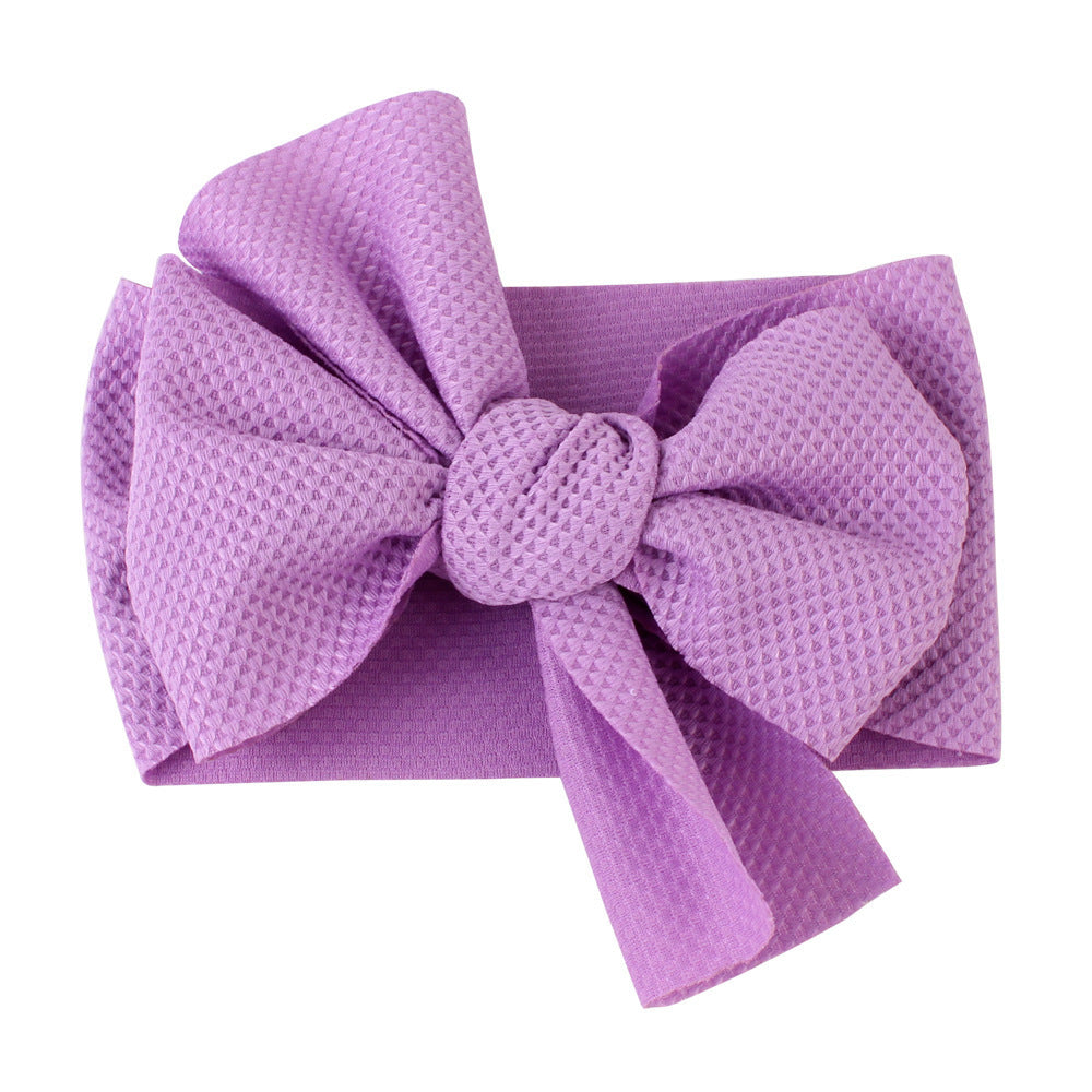 Bowknot Baby Headband purple color
