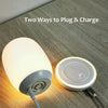 Load image into Gallery viewer, Eggy lamp with a charger on a desk