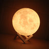 3d Moon Night Lamp glowing