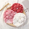 Load image into Gallery viewer, Baby Borderless Flower Hat pink, white and red color